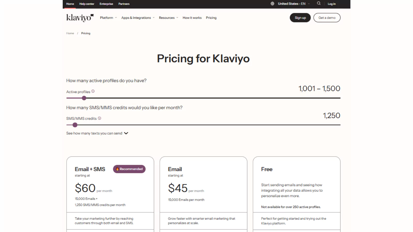 klaviyo-pricing
